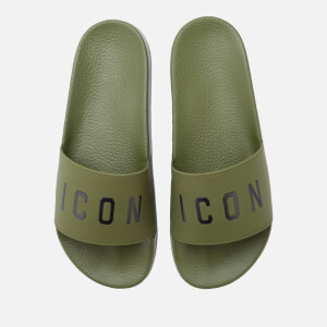 Dsquared2 Men's Icon Slide Sandals - Khaki