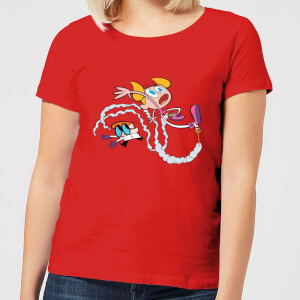 Dexters Lab Rocket Shoes Women's T-Shirt - Red