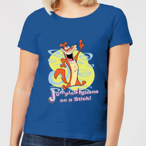I Am Weasel Jumping Iguana On A Stick Women's T-Shirt - Royal Blue