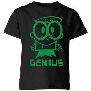 Dexters Lab Green Genius Kids' T-Shirt - Black