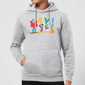 Disney Mickey Mouse Hey! Hoodie - Grey