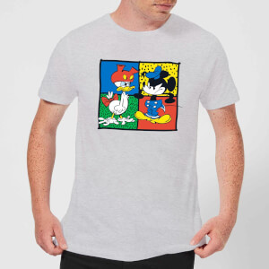 Disney Mickey And Donald Clothes Swap Men's T-Shirt - Grey