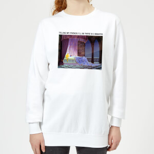 Disney Sleeping Beauty I'll Be There In Five Women's Sweatshirt - White