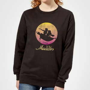 Disney Aladdin Flying Sunset Women's Sweatshirt - Black