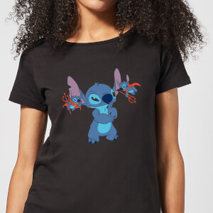 Disney Lilo And Stitch Little Devils Women's T-Shirt - Black