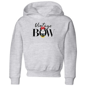 Disney Minnie Mouse Vintage Bow Kids' Hoodie - Grey