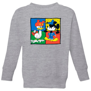 Disney Mickey And Donald Clothes Swap Kids' Sweatshirt - Grey