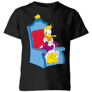 Disney King Donald Kids' T-Shirt - Black