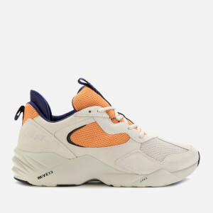 ARKK Copenhagen Men's Kanetyk Suede W13 Trainers - Off White/Blazing Orange