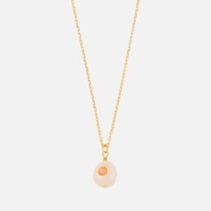 Anni Lu Women's Baroque Pearl Necklace - Coral