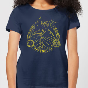 Harry Potter Ravenclaw Raven Badge Women's T-Shirt - Navy