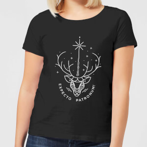 Harry Potter Expecto Patronum Women's T-Shirt - Black