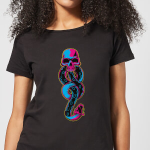 Harry Potter Dark Mark Neon Women's T-Shirt - Black