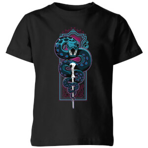 Harry Potter Nagini Neon Kids' T-Shirt - Black