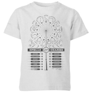 Harry Potter Spells Charms Kids' T-Shirt - Grey
