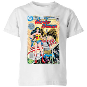 Justice League Wonder Woman Cover Kids' T-Shirt - White