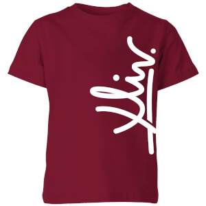 How Ridiculous XLIV Script Vertical Kids' T-Shirt - Burgundy
