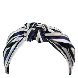 Slip Silk The Knot Headband - Navy Stripe