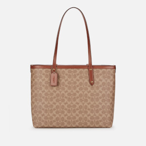 Coach Women's Central Tote Bag with Zip - Tan Rust