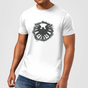 Marvel Avengers Agent Of SHIELD Logo Brushed Men's T-Shirt - White