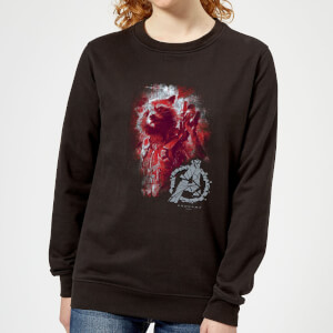 Avengers Endgame Rocket Brushed Women's Sweatshirt - Black