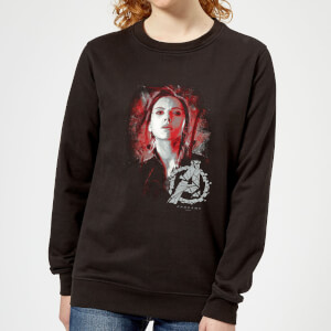 Avengers Endgame Black Widow Brushed Women's Sweatshirt - Black