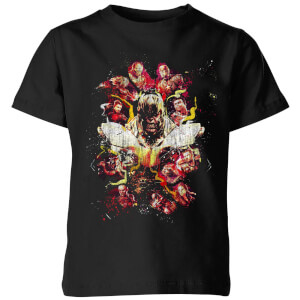 Avengers Endgame Distressed Thanos Kids' T-Shirt - Black