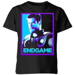Avengers Endgame Thor Poster Kids' T-Shirt - Black