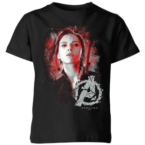 T-Shirt Avengers Endgame Black Widow Brushed - Nero - Bambini