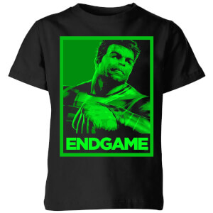Avengers Endgame Hulk Poster Kids' T-Shirt - Black