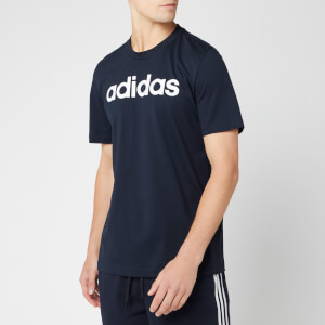 adidas Men's Essential Linear Short Sleeve T-Shirt - Legend Ink/White