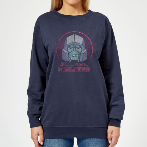 Transformers All Hail Megatron Women's Sweatshirt - Navy