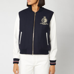 Tommy Hilfiger Women's Belle Baseball Jacket - Sky Captain