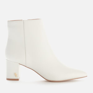 Kurt Geiger London Women's Burlington Leather Heeled Ankle Boots - White