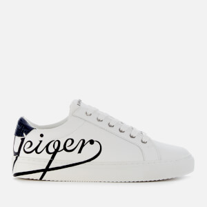 Kurt Geiger London Women's Liza Geiger Leather Cupsole Trainers - White/Black