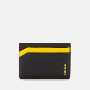 HUGO Men's Subway Card Holder - Black/Yellow