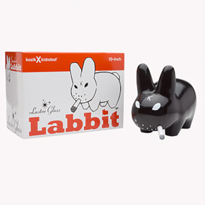 Kidrobot Frank Kozik Smorkin' Labbit 10 Inch Vinyl Glossy Black Edition