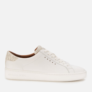 MICHAEL MICHAEL KORS Women's Irving Leather Cupsole Trainers - Optic White/Vanilla