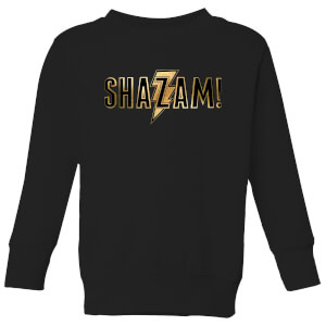 Shazam Gold Logo Kids' Sweatshirt - Black