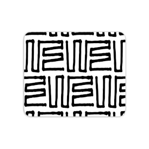 Mouse Mats Aztec Monochrome Pattern Mouse Mat