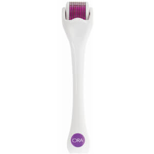 Beauty ORA Facial Microneedle Roller System - Purple Head with White Handle 0.25mm