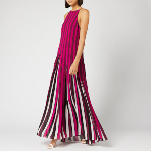 MICHAEL MICHAEL KORS Women's Pleated Multi Strap Dress - Bone/Garnet
