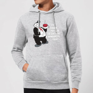 Popeye Hamburger Hoodie - Grey