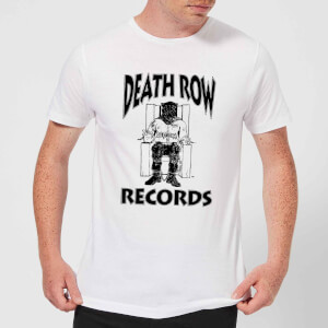 Death Row Records Logo Dark Men's T-Shirt - White