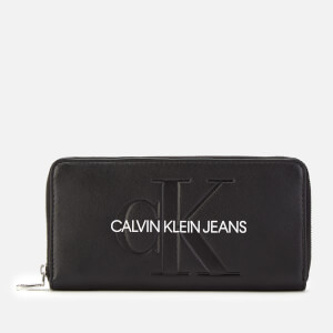 Calvin Klein Jeans Women's Large Ziparound Purse - Black