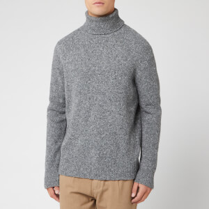 Universal Works Men's Roll Neck Knit - Fleck Grey