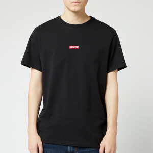 Levi's Men's Oversized Baby Tab T-Shirt - Black/Crimson
