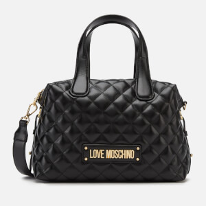 Love Moschino Women's Quilted Bowling Bag - Black
