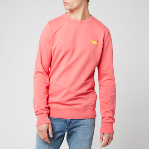 Superdry Men's Orange Label Crew Sweatshirt - Duster Coral