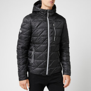 Superdry Men's Diagonal Quilt Fuji Jacket - Black